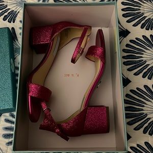 Betsy Johnson Glitter Heels 6.5